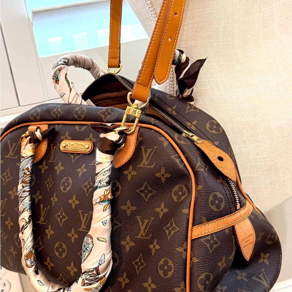 Louis Vuitton Brown and Tan Monogram Montorgueil PM Bag - Picture 9 of 16